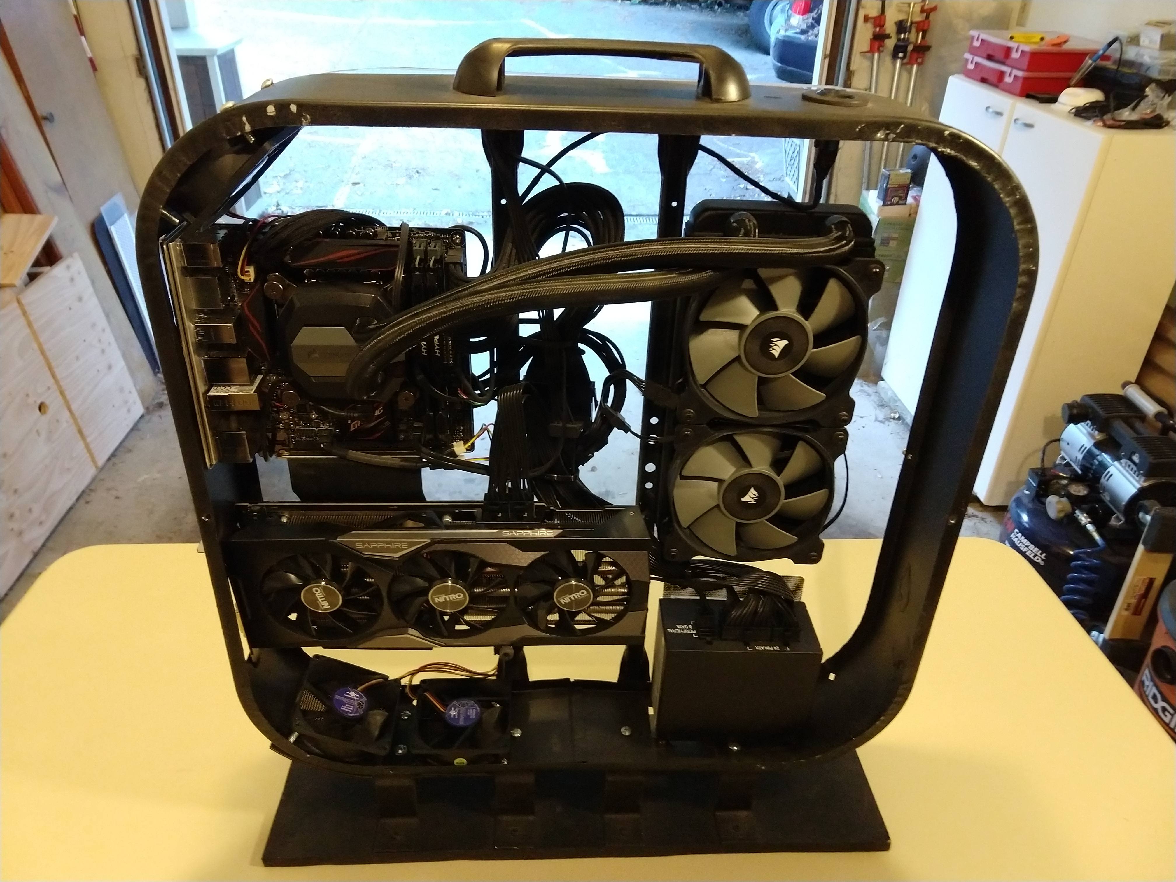 Box Fan PC case build · Evan Damon